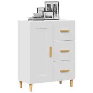 vidaXL Buffet Blanc 69,5x34x90 cm Bois d'ing&eacute;nierie