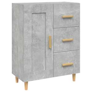 Příborník betonově šedý 69,5 x 34 x 90 cm kompozitní dřevo - obrázek 2
