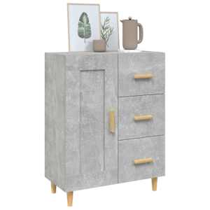 Příborník betonově šedý 69,5 x 34 x 90 cm kompozitní dřevo - obrázek 4