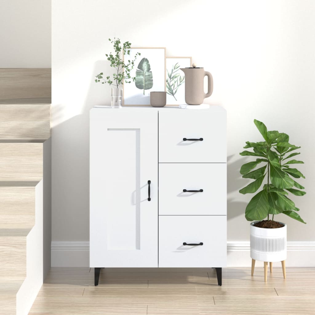 vidaXL Szafka, bia�a, 69,5x34x90 cm, materia� drewnopochodny