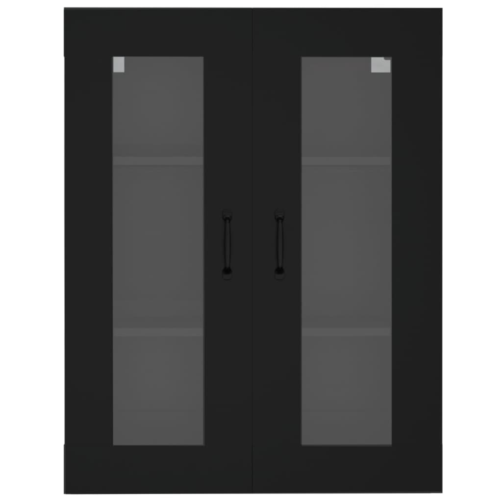 Viseča stenska omarica črna 69,5x34x90 cm
