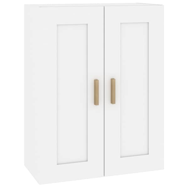 vidaXL seinakapp, valge, 69,5 x 32,5 x 90 cm, tehispuit
