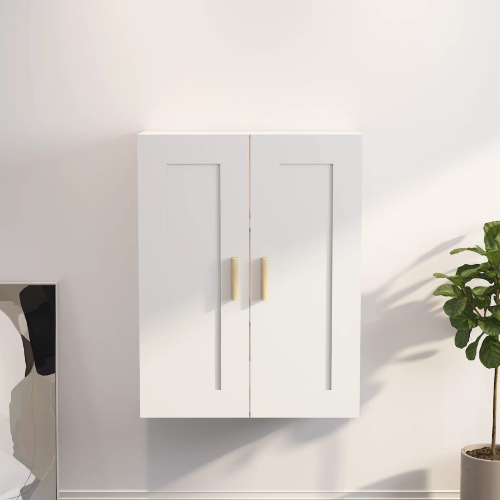 vidaXL Dulap de perete, alb, 69,5x32,5x90 cm, lemn prelucrat