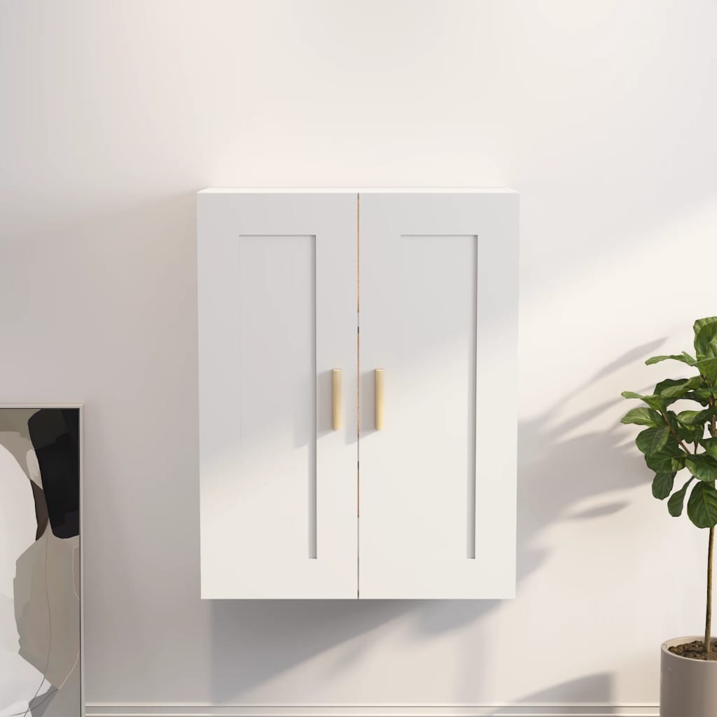 vidaXL Szafka �cienna, bia�a, 69,5x32,5x90 cm, materia� drewnopochodny