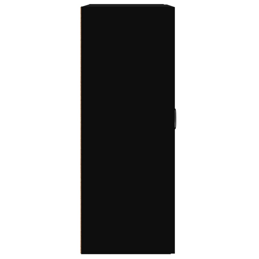 Pakabinama sieninė spintelė, juodos spalvos, 69,5x32,5x90cm | Stepinfit