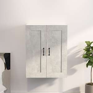 Závěsná nástěnná skříňka betonově šedá 69,5 x 32,5 x 90 cm - obrázek 1