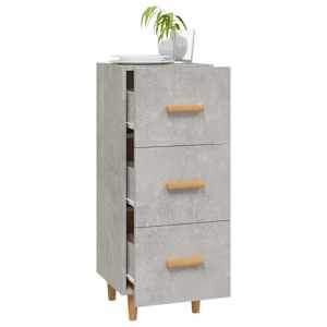 Příborník betonově šedý 34,5 x 34 x 90 cm kompozitní dřevo - obrázek 4