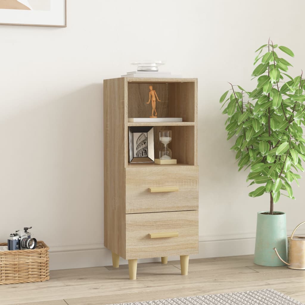 vidaXL Szafka, db sonoma, 34,5x34x90 cm, materia drewnopochodny