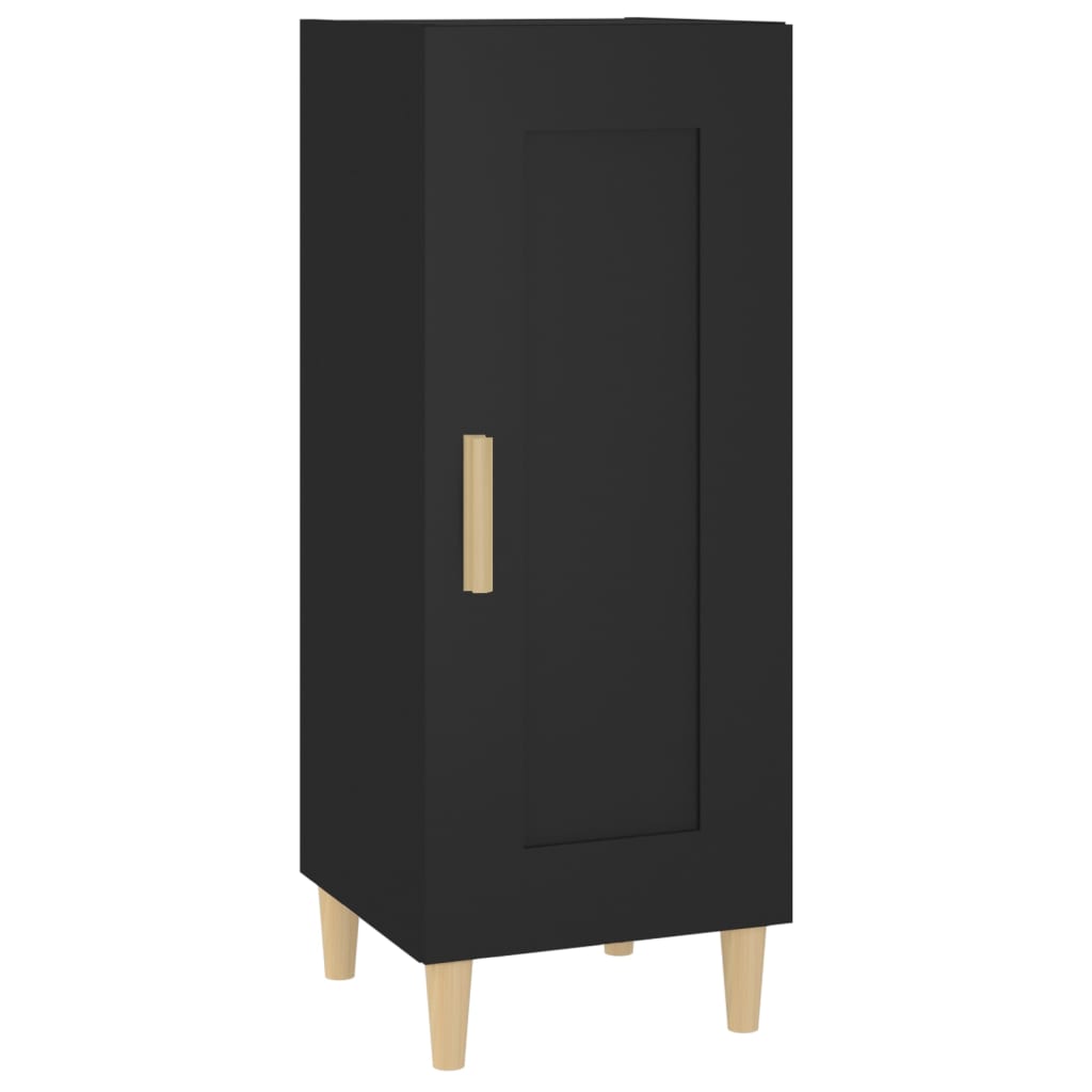 Thumbnail - vidaXL Sideboard Schwarz 34,5x34x90 cm Holzwerkstoff