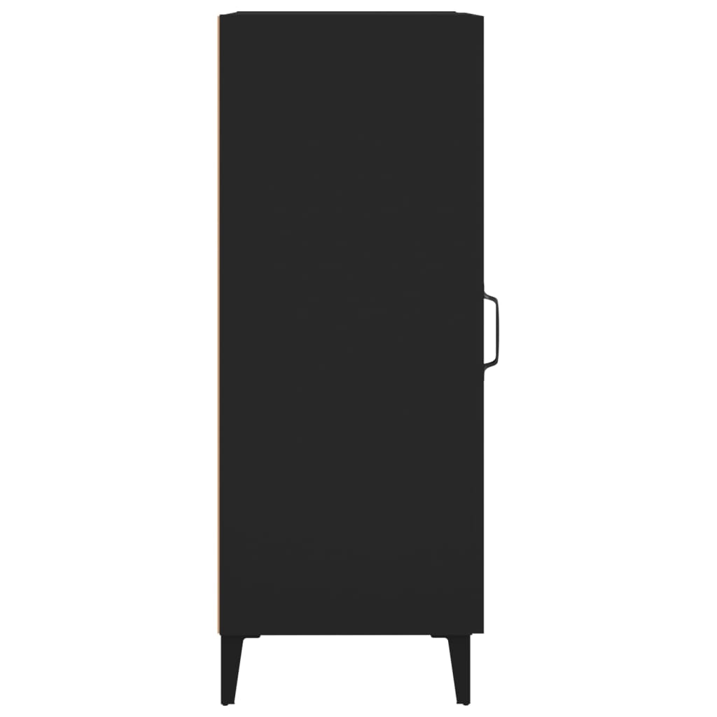 fekete szerelt fa tálalóasztal 34,5 x 34 x 90 cm