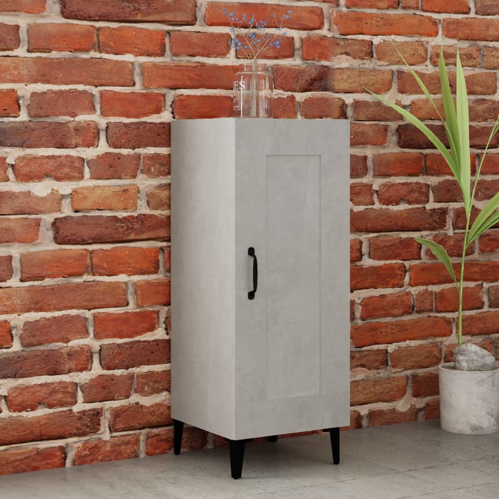 vidaXL Szafka, szaro�� betonu, 34,5x34x90 cm, materia� drewnopochodny