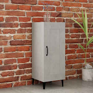 Komoda betonsko siva 34,5x34x90 cm inženirski les