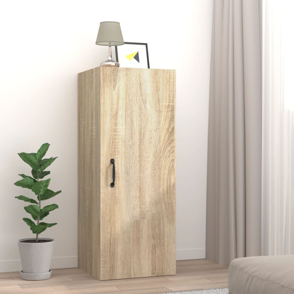 vidaXL Hängeschrank Sonoma-Eiche 34,5x34x90 cm Holzwerkstoff