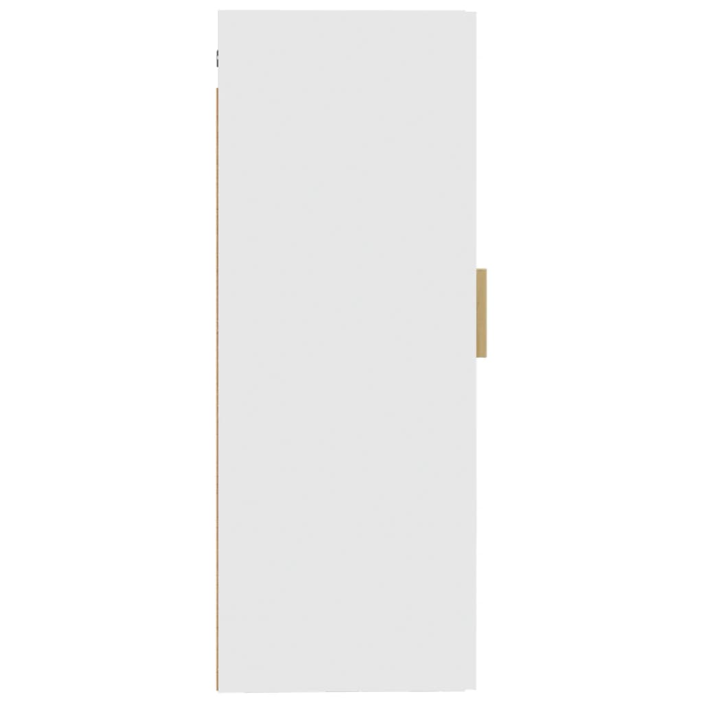  Nástenná skrinka biela 35x34x90 cm spracované drevo