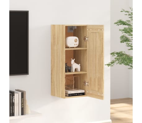 vidaXL Ντουλάπι Τοίχου Sonoma Δρυς 35x34x90 εκ. Επεξεργασμένο Ξύλο