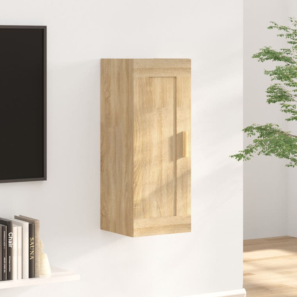 vidaXL Dulap de perete, stejar sonoma, 35x34x90 cm, lemn compozit