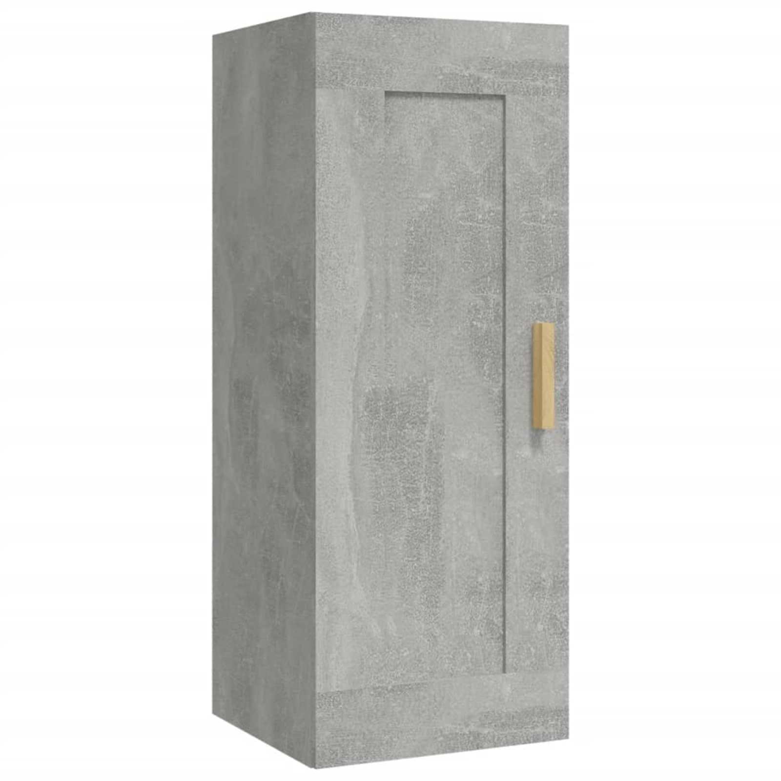 vidaXL Szafka wisz�ca, szaro�� betonu, 35x34x90 cm