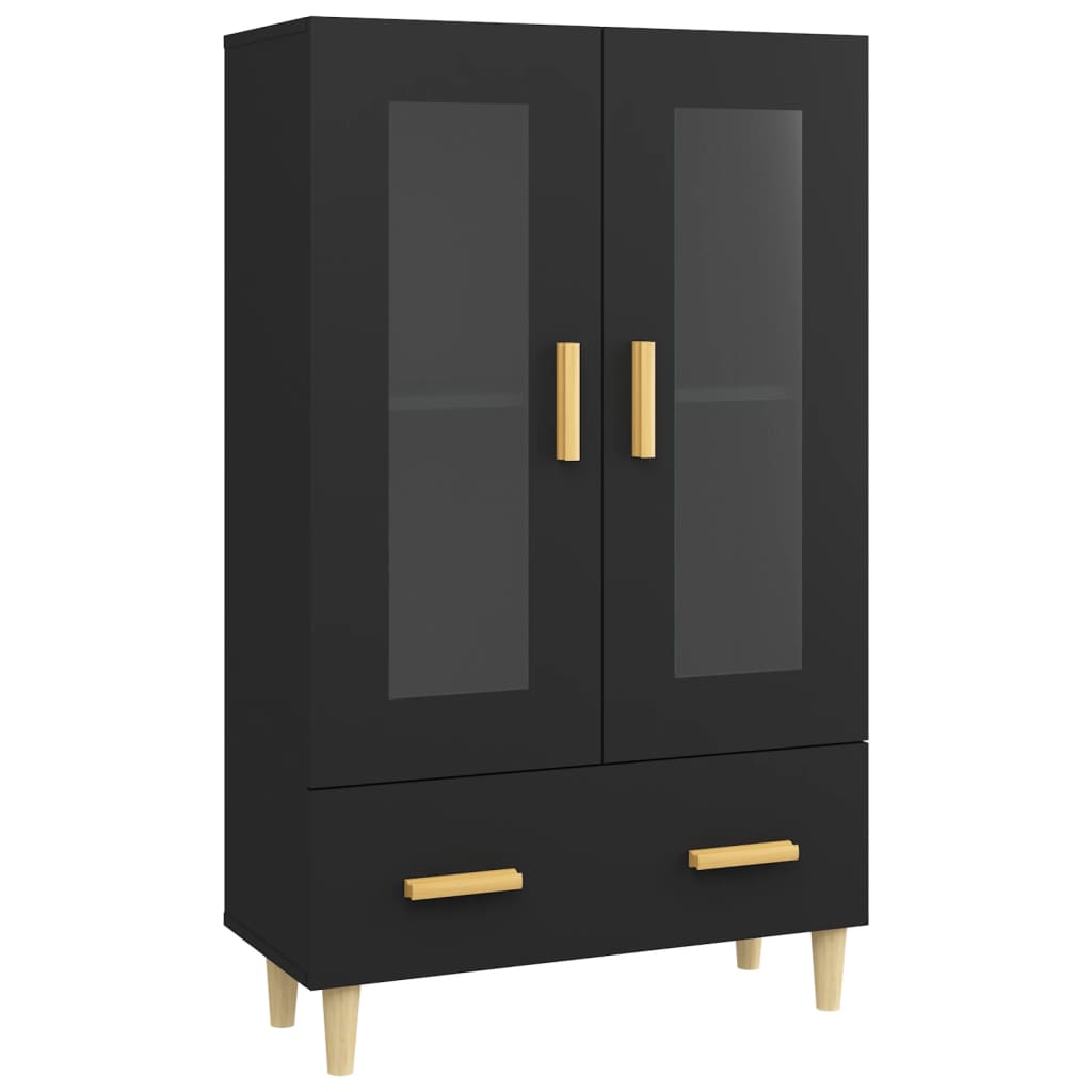 vidaXL Highboard černý 70 x 31 x 115 cm kompozitní dřevo