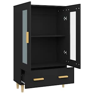 Highboard černý 70 x 31 x 115 cm kompozitní dřevo - obrázek 5