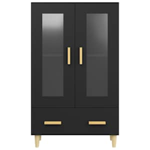 Highboard černý 70 x 31 x 115 cm kompozitní dřevo - obrázek 6