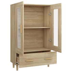 Komoda dub sonoma 70 x 31 x 115 cm kompozitní dřevo - obrázek 6