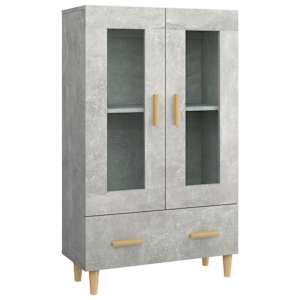 Komoda betonově šedá 70 x 31 x 115 cm kompozitní dřevo - obrázek 2