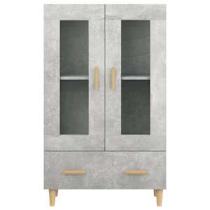 Komoda betonově šedá 70 x 31 x 115 cm kompozitní dřevo - obrázek 5