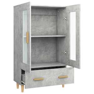 Komoda betonově šedá 70 x 31 x 115 cm kompozitní dřevo - obrázek 6