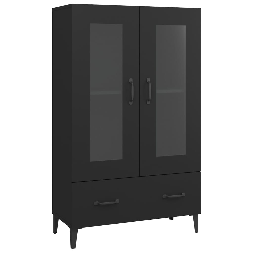 vidaXL Highboard černý 70 x 31 x 115 cm kompozitní dřevo