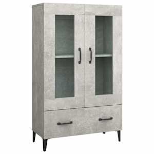 Komoda betonově šedá 70 x 31 x 115 cm kompozitní dřevo - obrázek 2