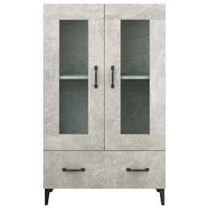 Komoda betonově šedá 70 x 31 x 115 cm kompozitní dřevo - obrázek 5