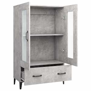 Komoda betonově šedá 70 x 31 x 115 cm kompozitní dřevo - obrázek 6