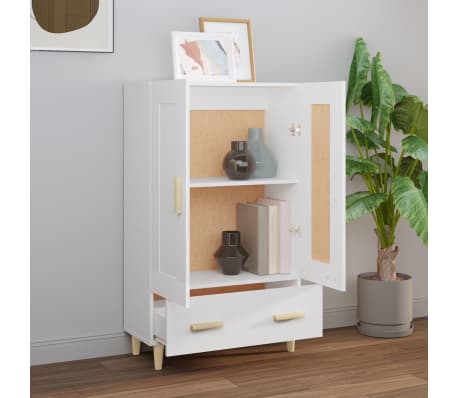 vidaXL Highboard hvit 70x31x115 cm konstruert tre