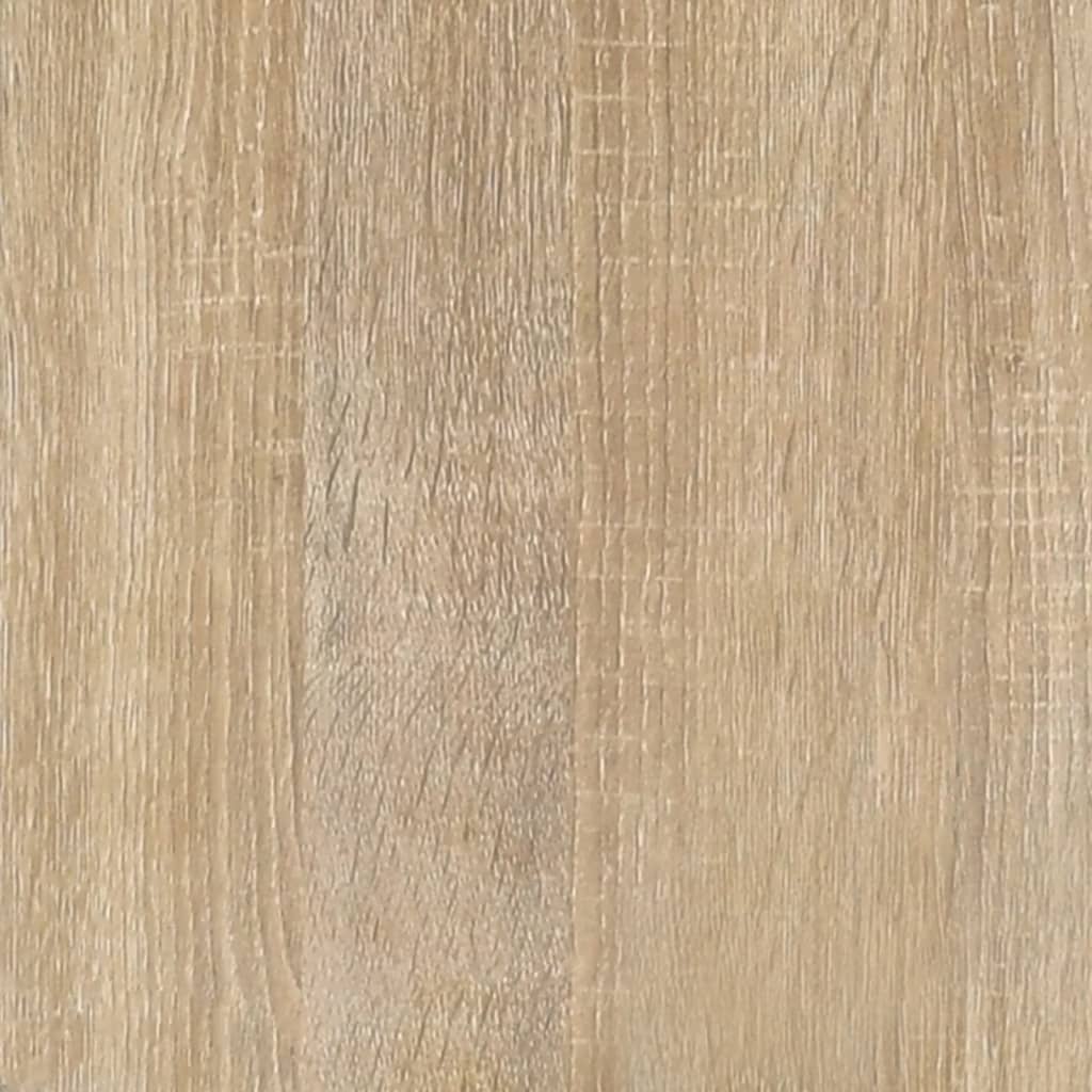 sonoma-tölgyszínű szerelt fa magasszekrény 70 x 31 x 115 cm