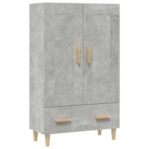 Komoda betonově šedá 70 x 31 x 115 cm kompozitní dřevo - obrázek 2