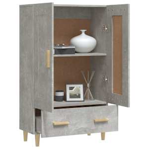 Komoda betonově šedá 70 x 31 x 115 cm kompozitní dřevo - obrázek 4