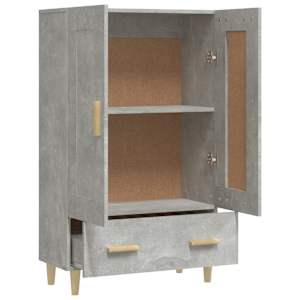 Komoda betonově šedá 70 x 31 x 115 cm kompozitní dřevo - obrázek 7