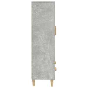 Komoda betonově šedá 70 x 31 x 115 cm kompozitní dřevo - obrázek 8