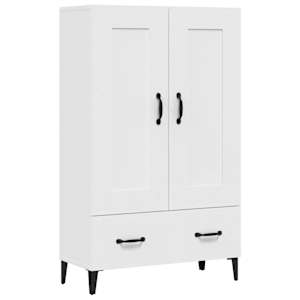 vidaXL k&otilde;rge kapp, valge, 70 x 31 x 115 cm, tehispuit