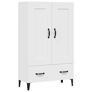 Komoda bílá 70 x 31 x 115 cm kompozitní dřevo - obrázek 2