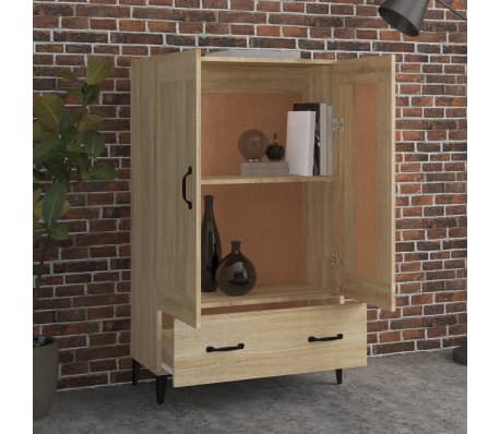 vidaXL Highboard Sonoma Oak 70x31x115 cm Engineered Wood