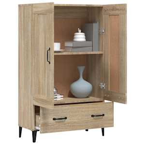 Komoda dub sonoma 70 x 31 x 115 cm kompozitní dřevo - obrázek 4