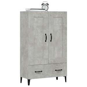 Komoda betonově šedá 70 x 31 x 115 cm kompozitní dřevo - obrázek 5