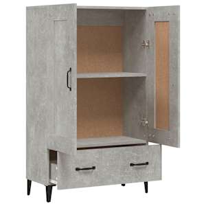 Komoda betonově šedá 70 x 31 x 115 cm kompozitní dřevo - obrázek 7
