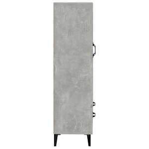Komoda betonově šedá 70 x 31 x 115 cm kompozitní dřevo - obrázek 8