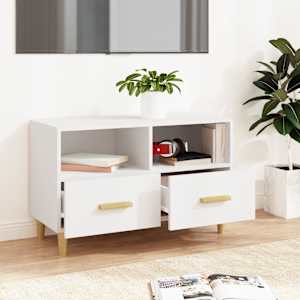 vidaXL Έπιπλο Τηλεόρασης Λευκό 80 x 36 x 50 εκ. από Επεξεργασμένο Ξύλο