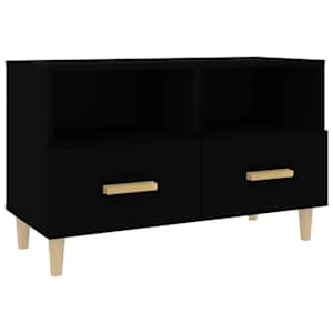 TV skříňka černá 80 x 36 x 50 cm kompozitní dřevo - obrázek 2