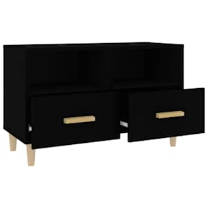 TV skříňka černá 80 x 36 x 50 cm kompozitní dřevo - obrázek 7