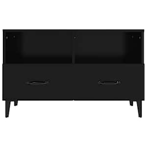 TV skříňka černá 80 x 36 x 50 cm kompozitní dřevo - obrázek 6