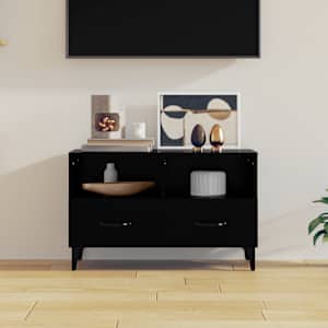 TV skříňka černá 80 x 36 x 50 cm kompozitní dřevo - obrázek 1
